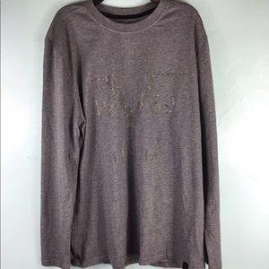 19V69 Italia Men's Long Sleeve Polo Shirt Gray  M